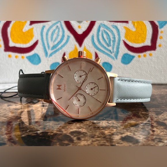 MVMT Nova Dorado FC01-RGGR Women's Watch Rose Gold / Grey Leather - Picture 4 of 9
